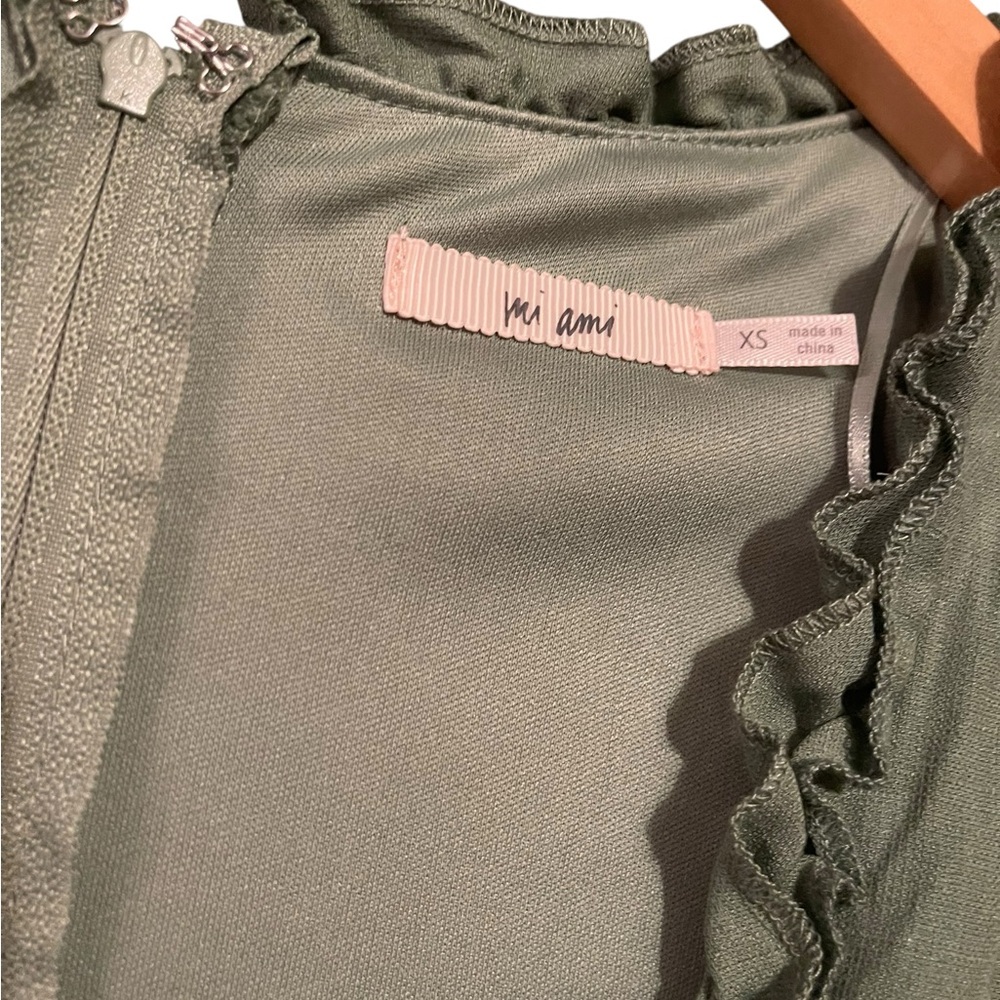 Mi Ami Olive Long Sleeve Dress - Picture 3 of 3